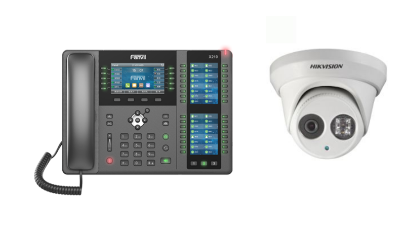How to use the Fanvil X210 to view Hikvision IP camera
