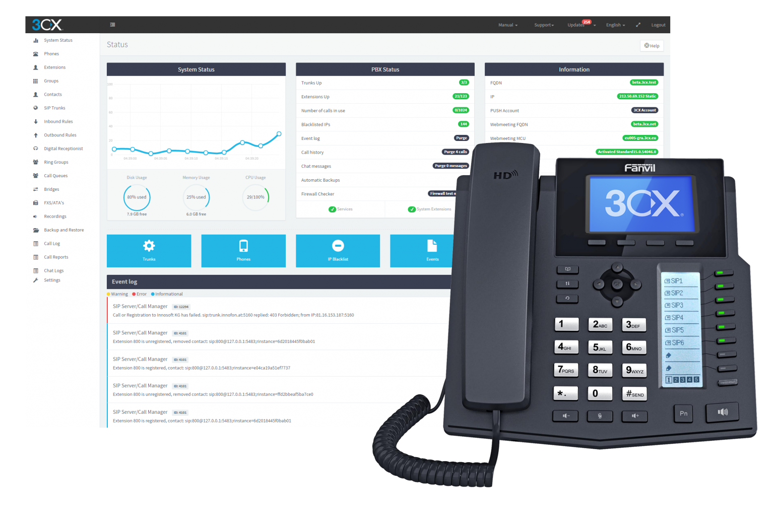 Connect your phone system with Microsoft Teams Free NOW - 58VOIP-3CX