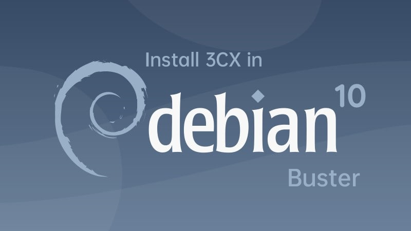 Use a scripst install 3cx on debian 10